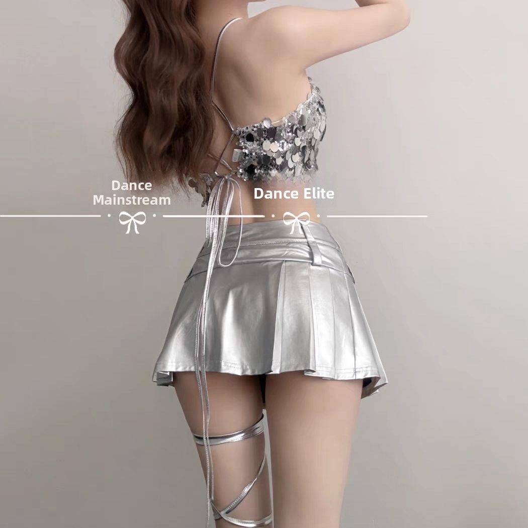 Ethnic Chic Fashion - 2026 Modieus Chic Sexy Zilveren Top