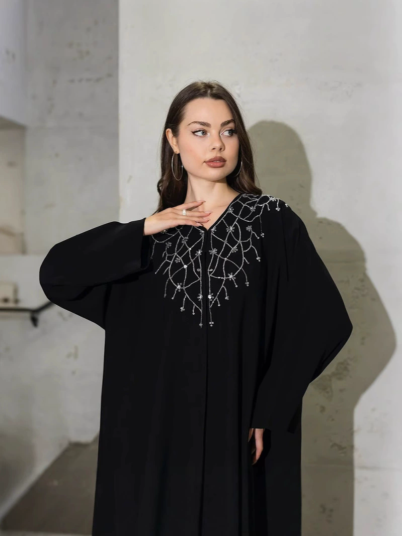 Jalabiya Women Arabic - Abaya's voor vrouwen feestjurken diamanten Ramadan