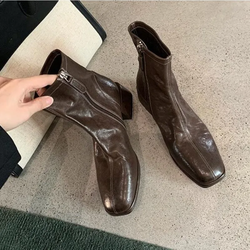 Ethnic Fashion Design - Nieuwe dames schoenen designer hak enkellaarzen