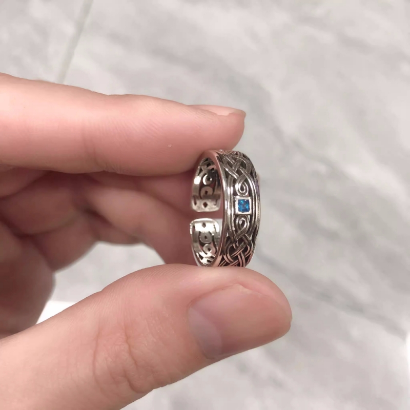Ethnic Fashion Wear - Buyee 925 Sterling Zilveren Koppels Ring