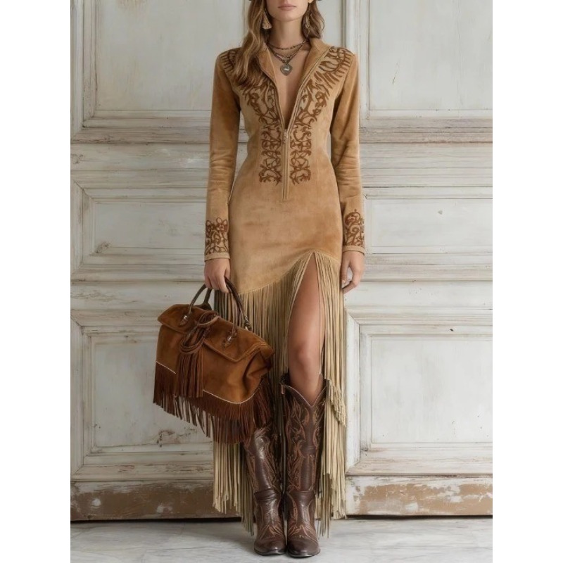 Herfstjurk voor dames Retro Et - Ethnic Chic Fashion recensie en prijs