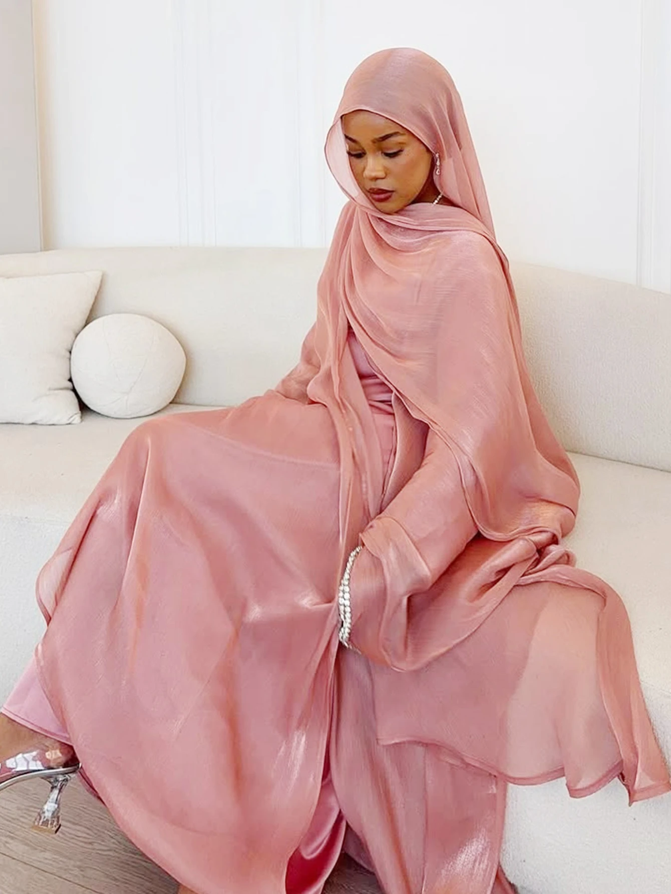 Eid Muslim Abaya Sjaaljurk 1-d - Jalabiya Women Arabic recensie en prijs