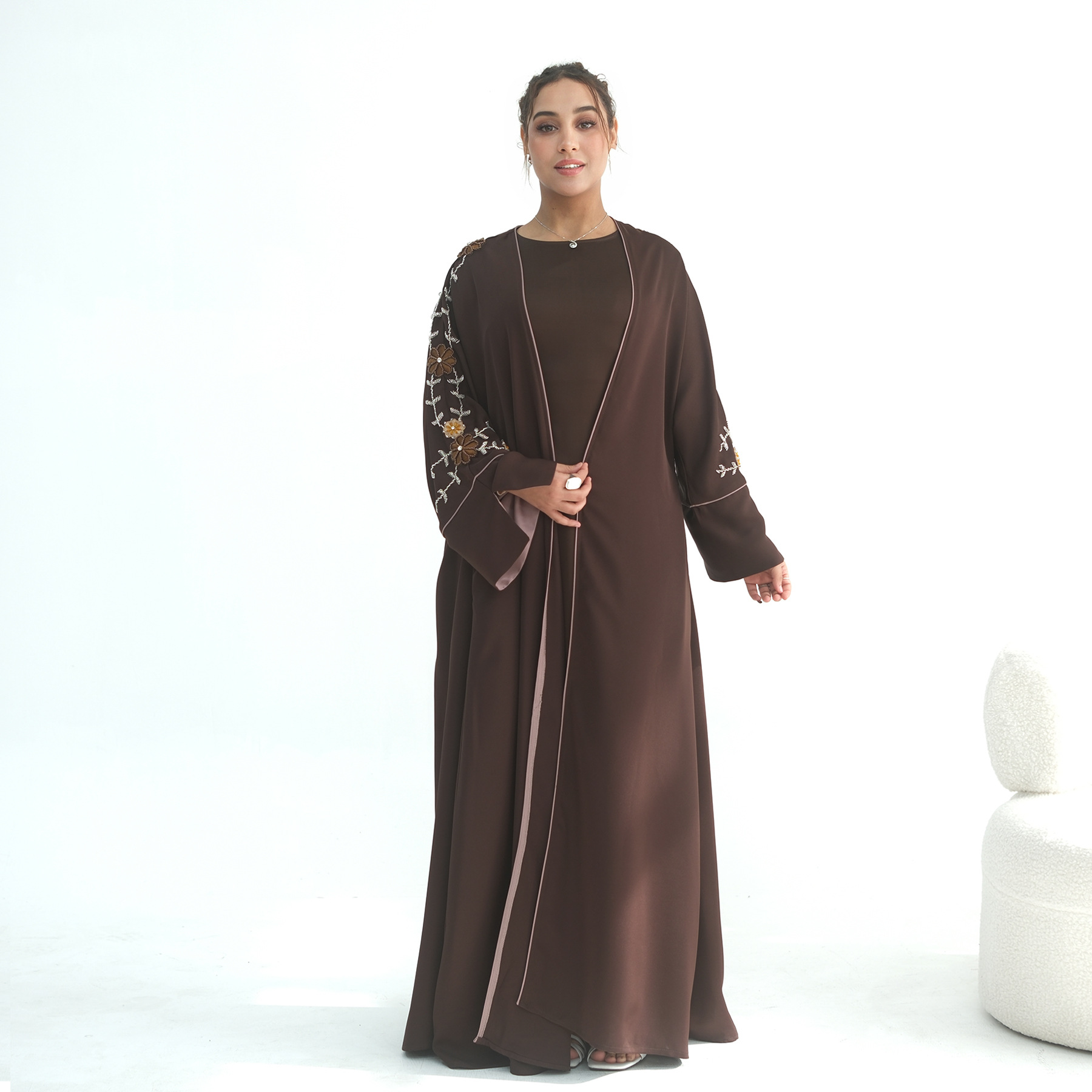 Eid vrouwen Abaya borduurwerk  - Jalabiya Women Arabic recensie en prijs