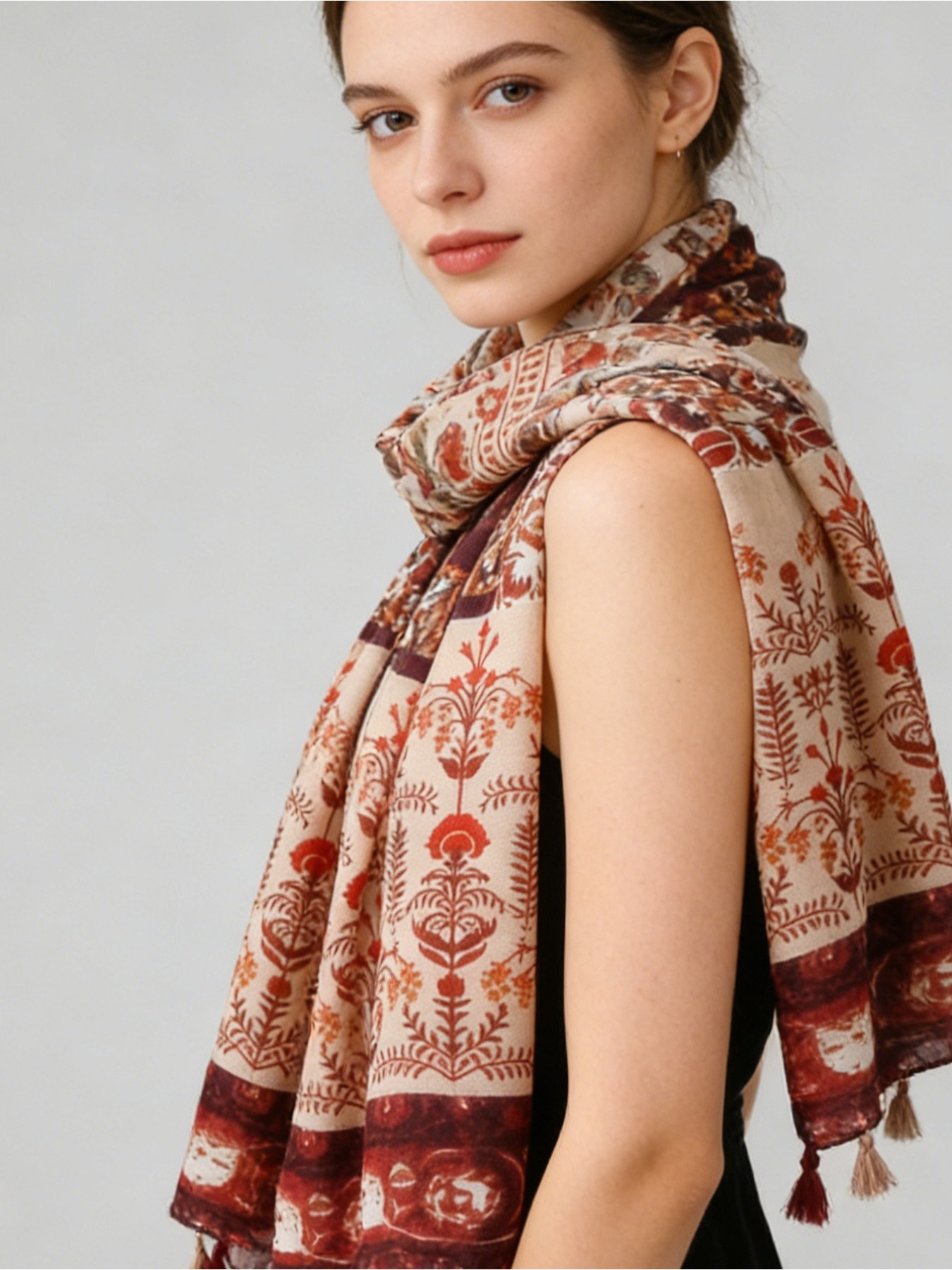 1Pc Franse retro print sfeer k - Go Ethnic Fashion recensie en prijs