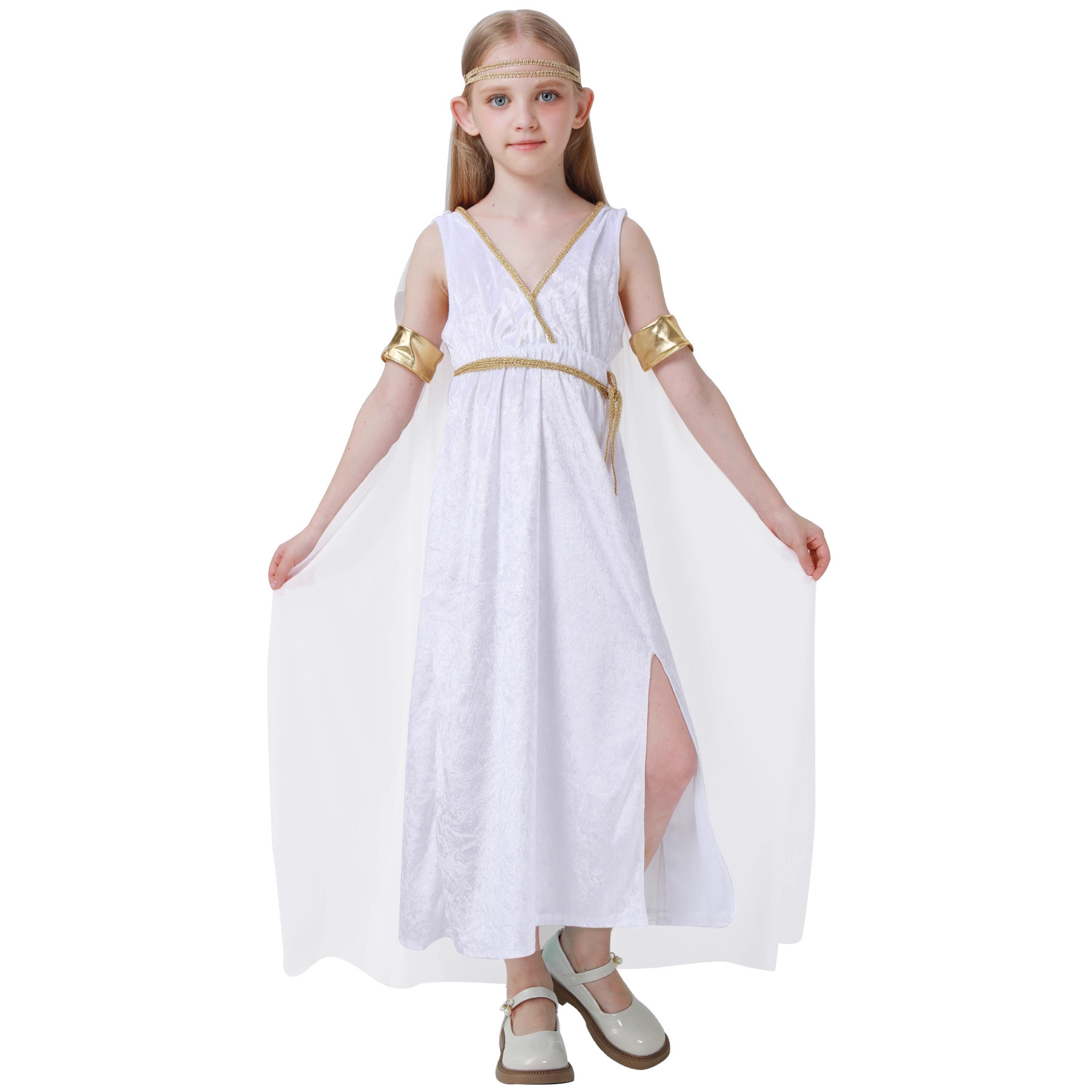 Witte godinnenkostuumjurk met  - Ethnic Fashion Wear recensie en prijs