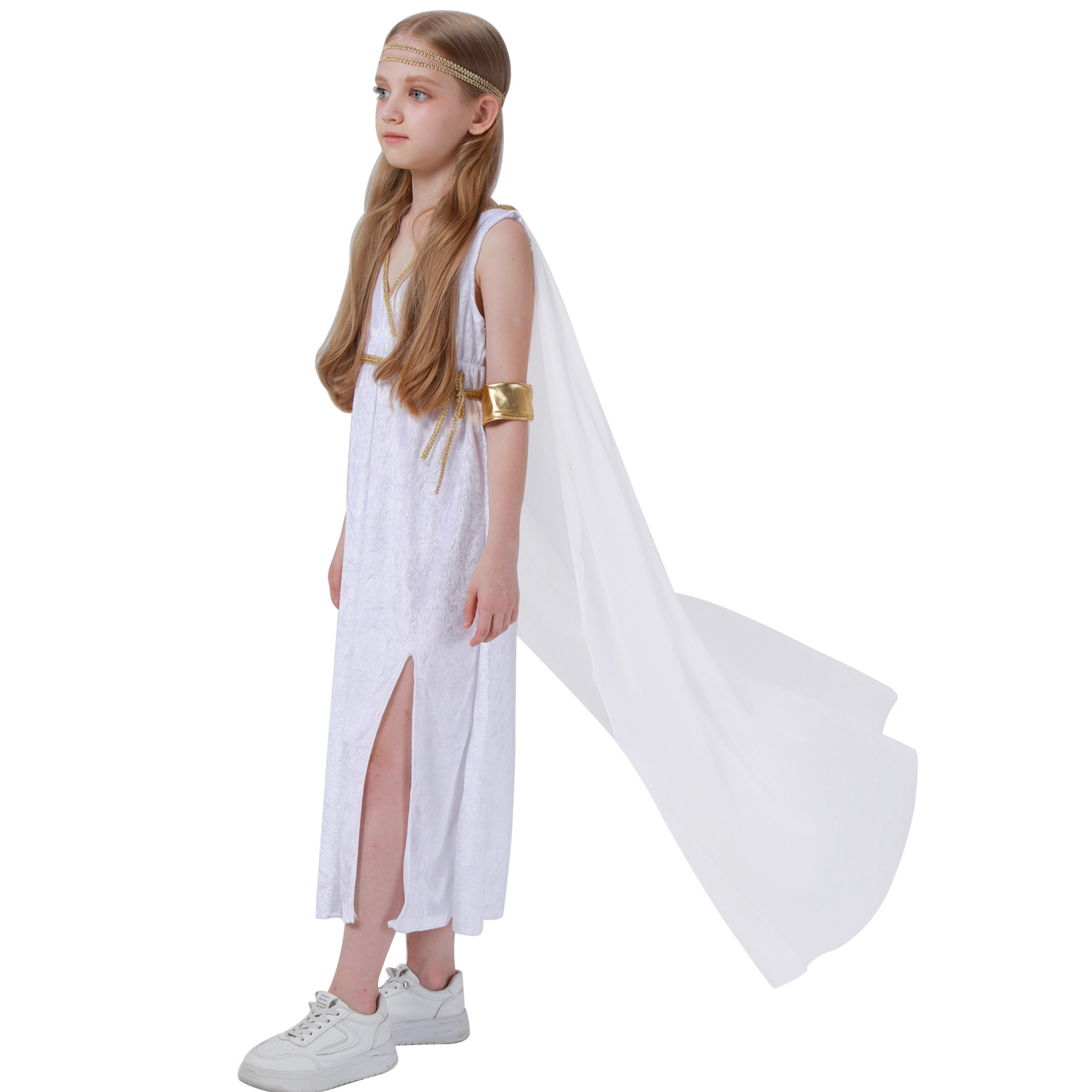 Witte godinnenkostuumjurk met  - Ethnic Fashion Wear recensie en prijs