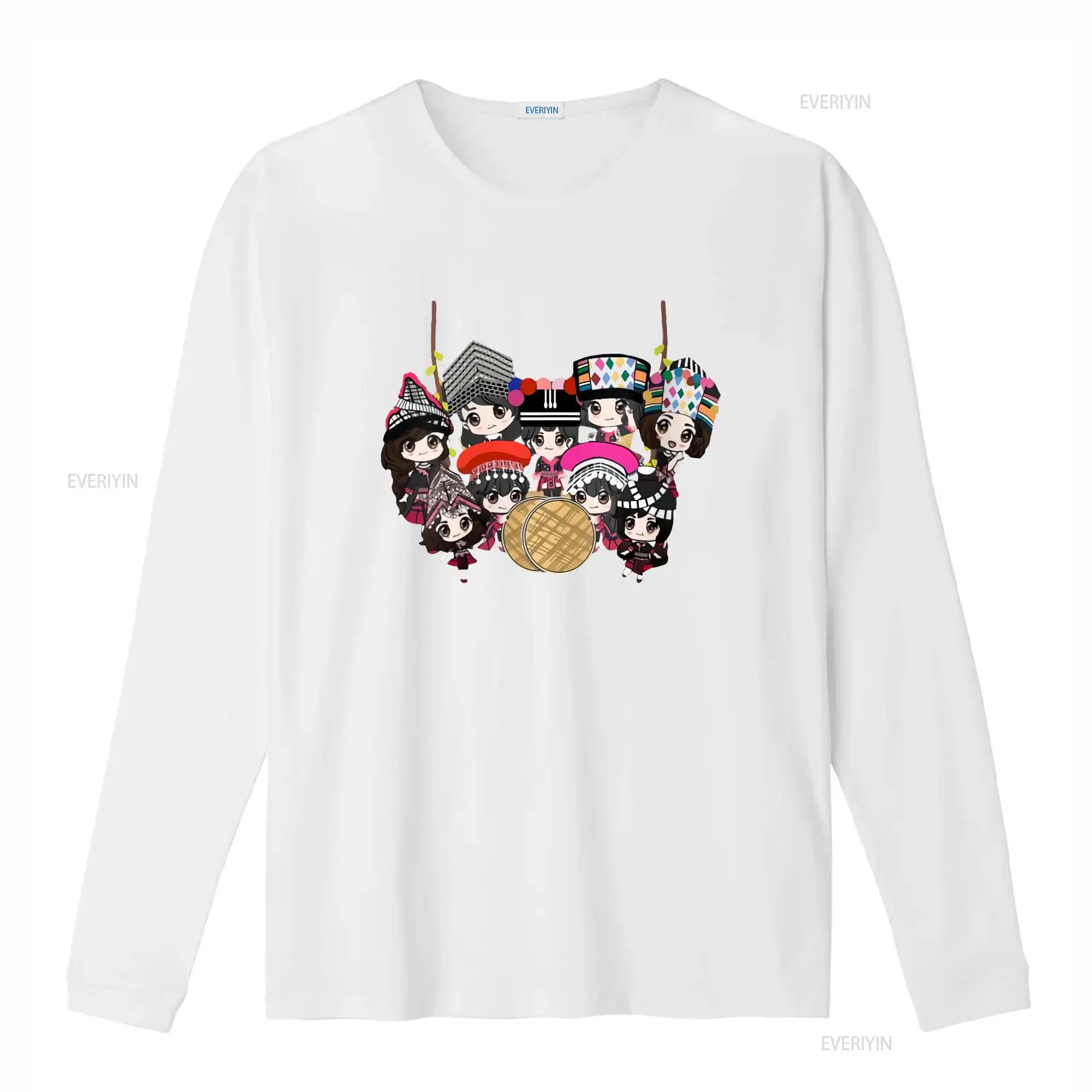 9 Hmong meisjes cartoon print  - Fashion Ethnic Wear For Men recensie en prijs