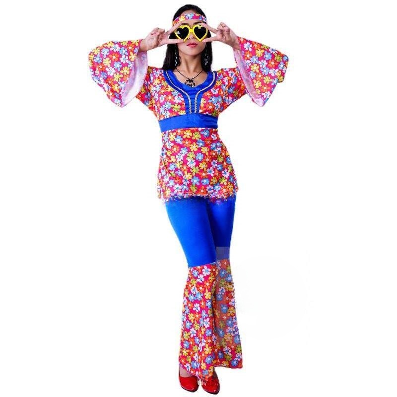 Dames hippiekostuum met grote  - Ethnic Fashion Trend recensie en prijs