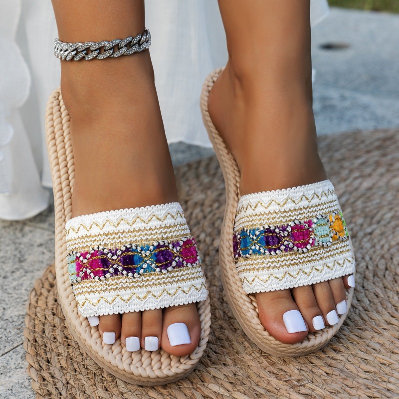 Damesslippers Outdoor Platte D - Ethnic Fashion Design recensie en prijs