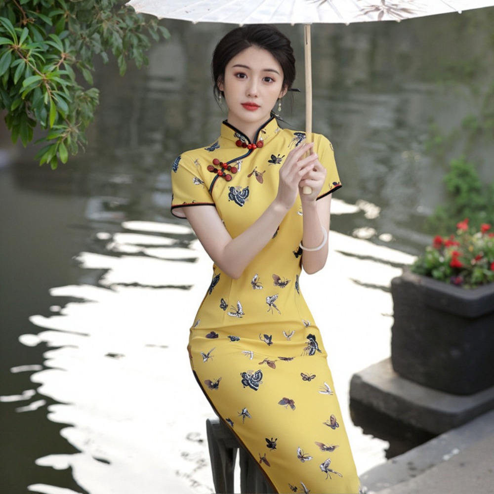 Qipao-jurk voor dameskleding M - Ethnic Fashion Wear recensie en prijs